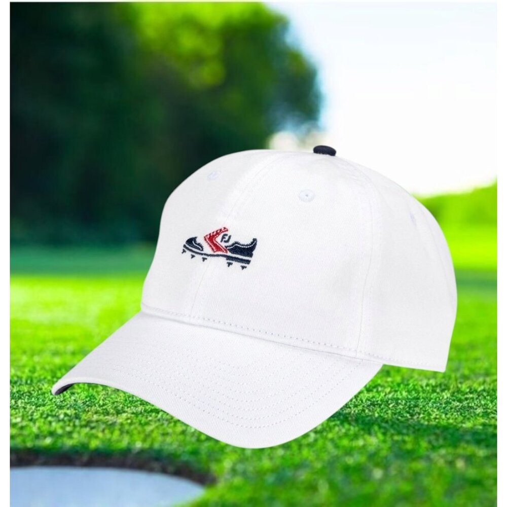 Footjoy White Golf Hat Cap New With Tags Patriotic Embroidered‎ Gift For Dad